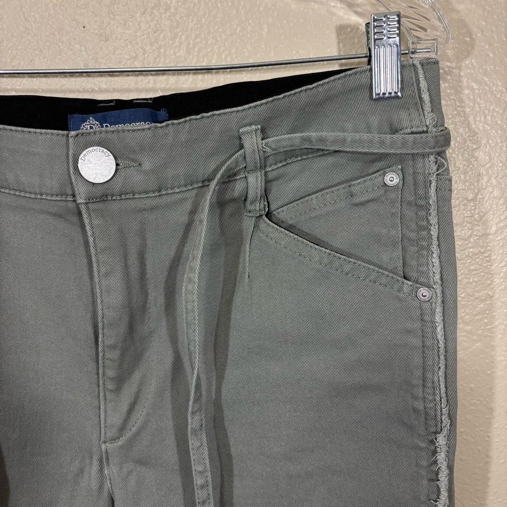 Democracy “Ab” Solution Green Denim Jeans Size 12 - Picture 2 of 7